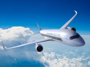 Singapore Airlines Airbus A350-900URL - Rendering. Singapore Airlines