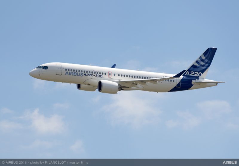 Airbus A220-300 (nee Bombardier CS300) in Airbus house colours - Image, Airbus