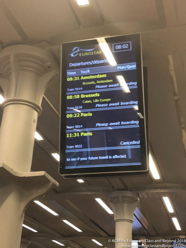a digital sign with a schedule