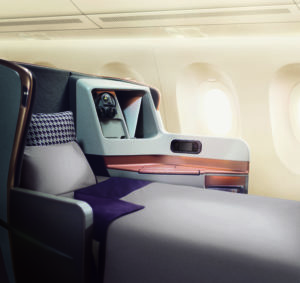SIngapore Airlines Business Class Bed for the A350-900ULR - Image, Singapore Airlines
