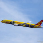 Hainan Airlines Boeing 787-9 Dreamliner "Kung Fu Panda" climbing out of Chicago O'Hare - Image, Economy Class and Beyond