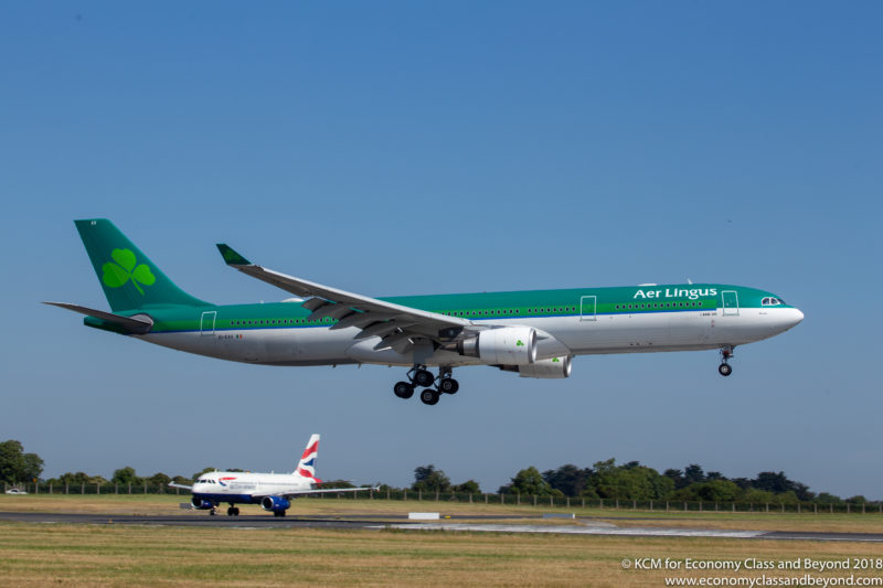 Aer Lingus Airbus A330-300 arriving at Dublin Airport - Image, Economy Class and Beyond