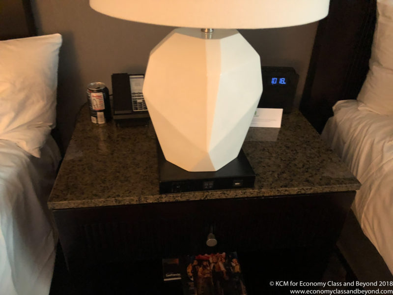 a white lamp on a table