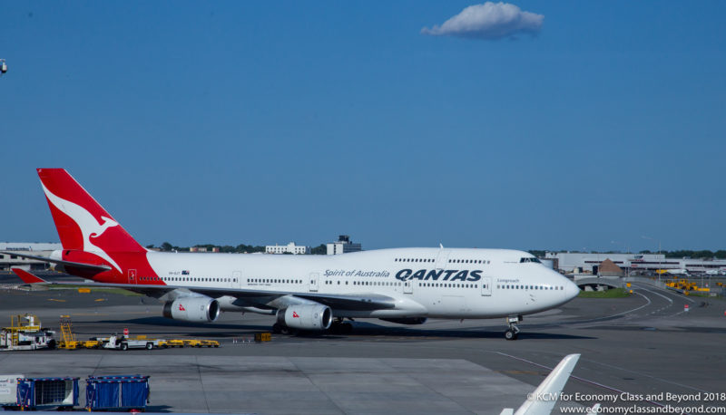 Qantas Boeing 747-400 at New York JFK - Image, Economy Class and Beyond