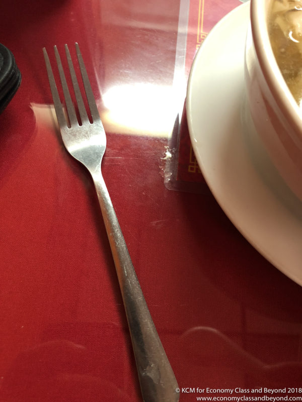 a fork on a table