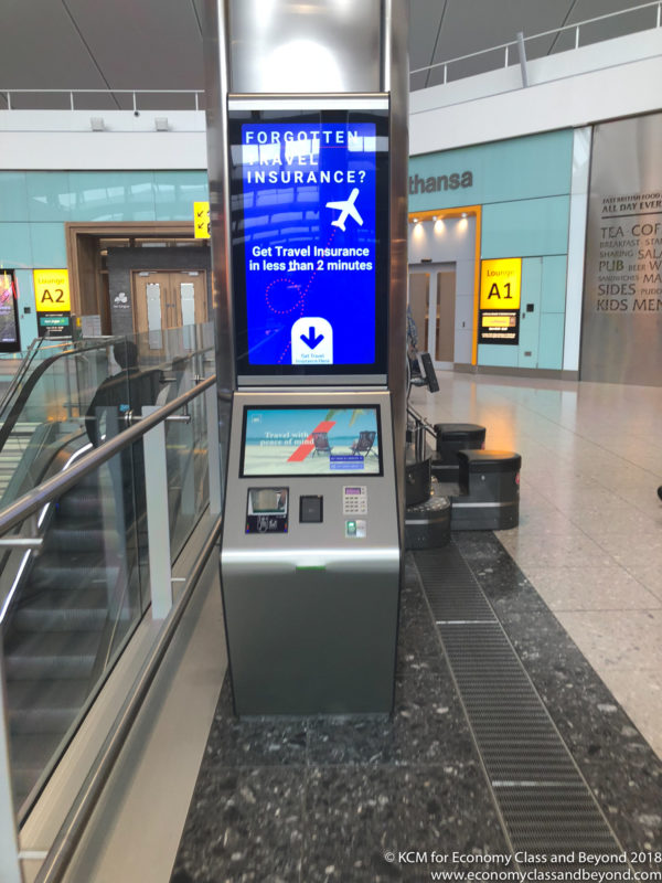 a machine in a airport