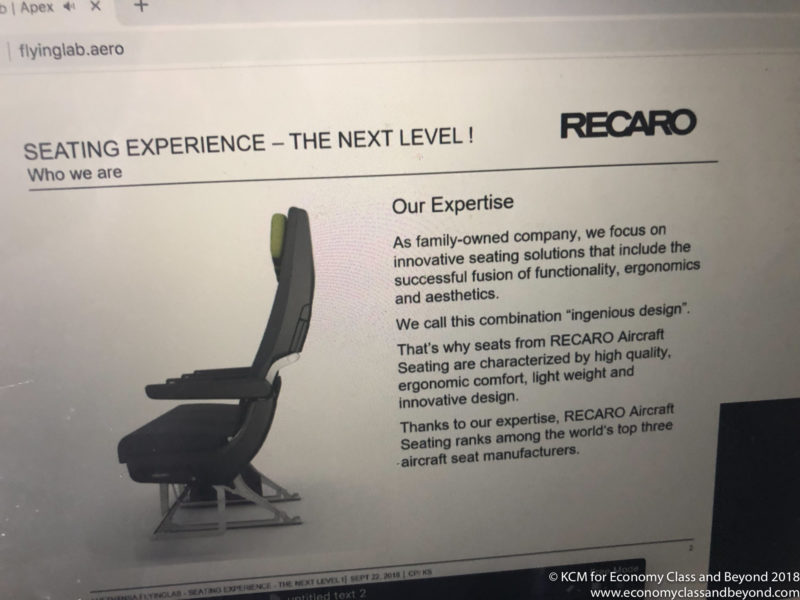 a advertisement for a seat