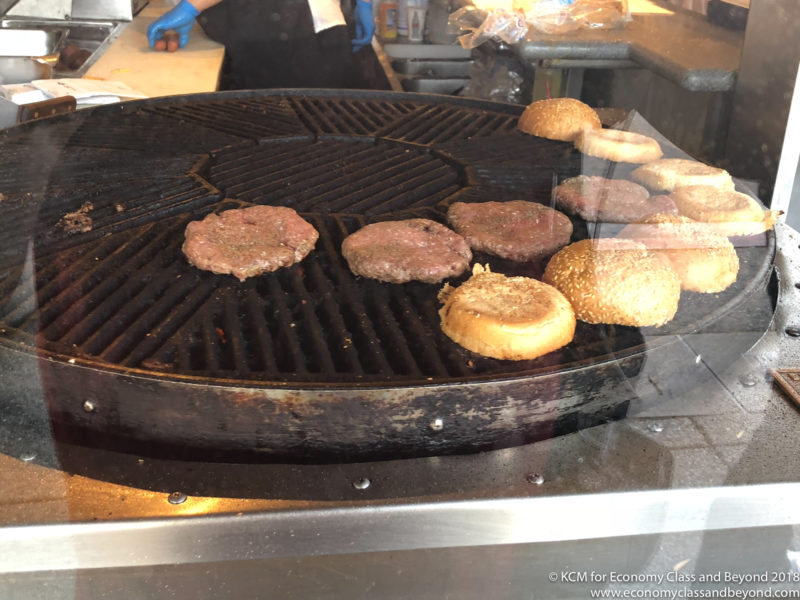 hamburger burgers on a grill