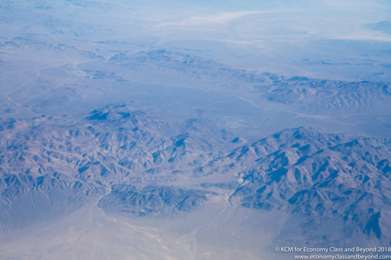 a aerial view of mountains