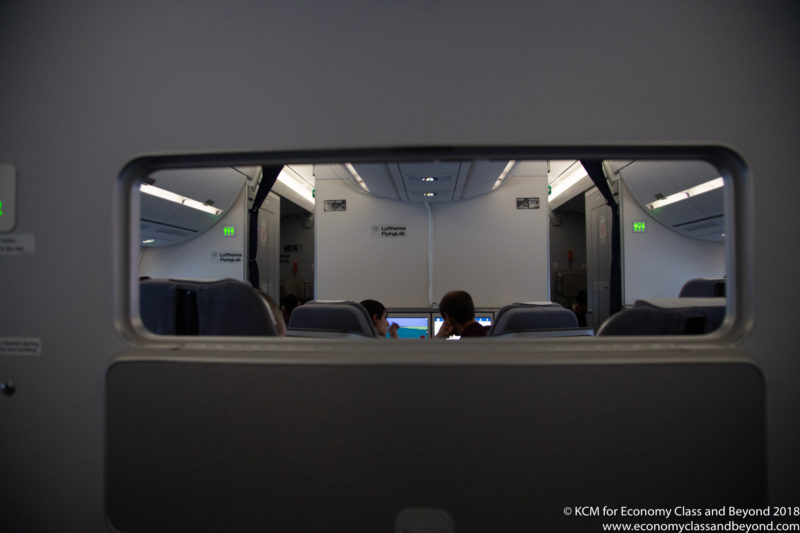 a window on an airplane