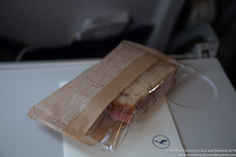 a sandwich in a plastic bag