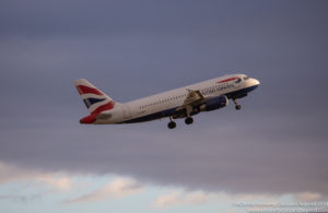 British Airways Airbus A319 departing Manchester Airport - Image, Economy Class and Beyond