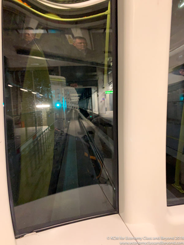 a window on a train