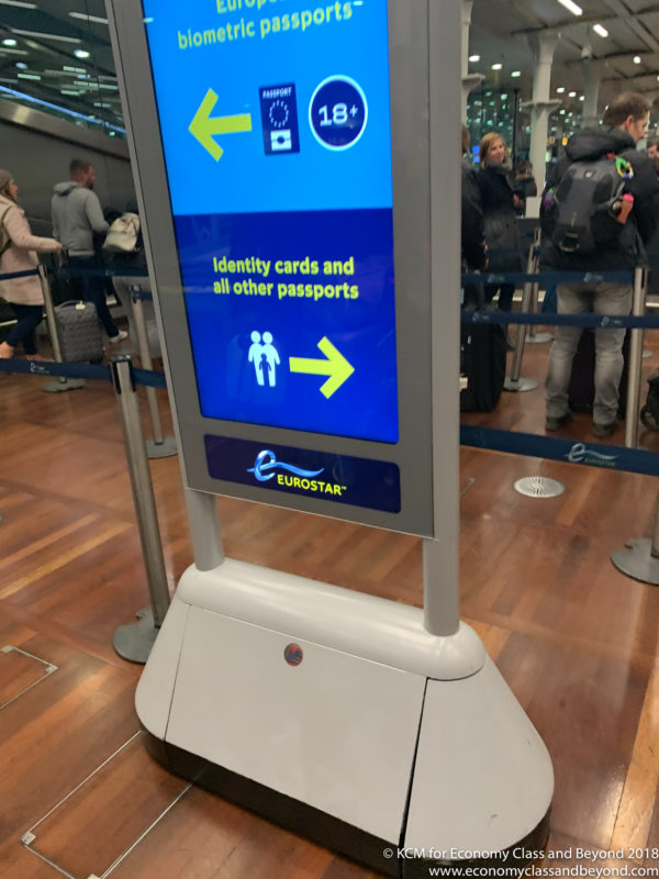 a digital sign in a airport