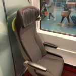 a chair on a train