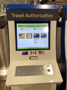 travel authorisation console brussels airport