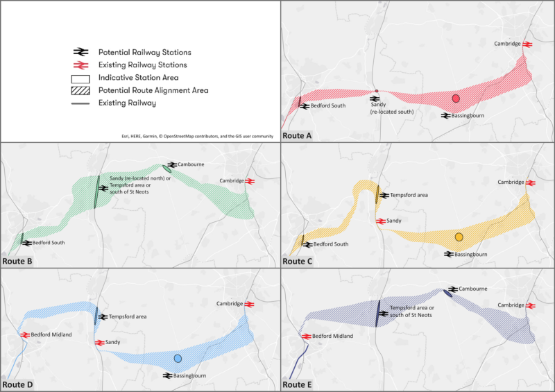 East West Rail Link Proposed Routes - Image, East West Rail Company