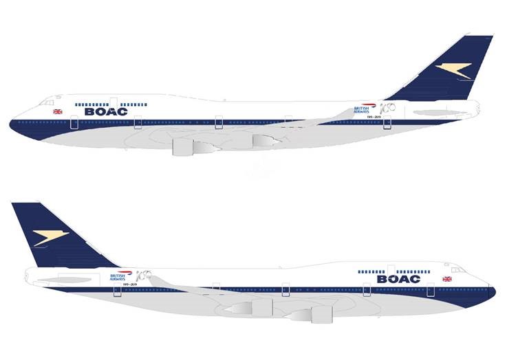 Revised BOAC Livery for the Boeing 747 - Image, British Airways