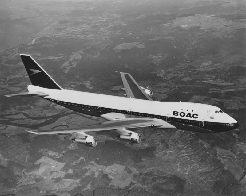 BOAC Livery on a Boeing 747 - Image, British Airways