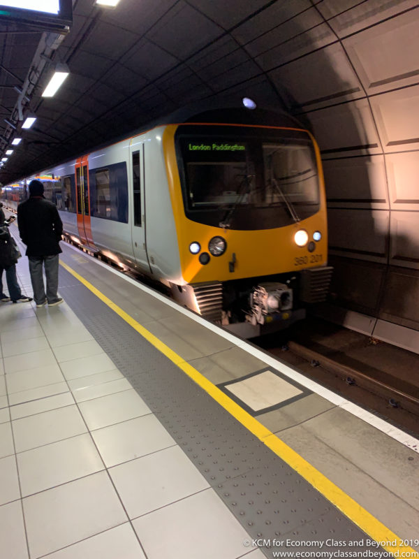 a train in a tunnel