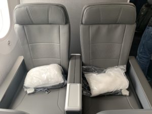 two seats in a plane