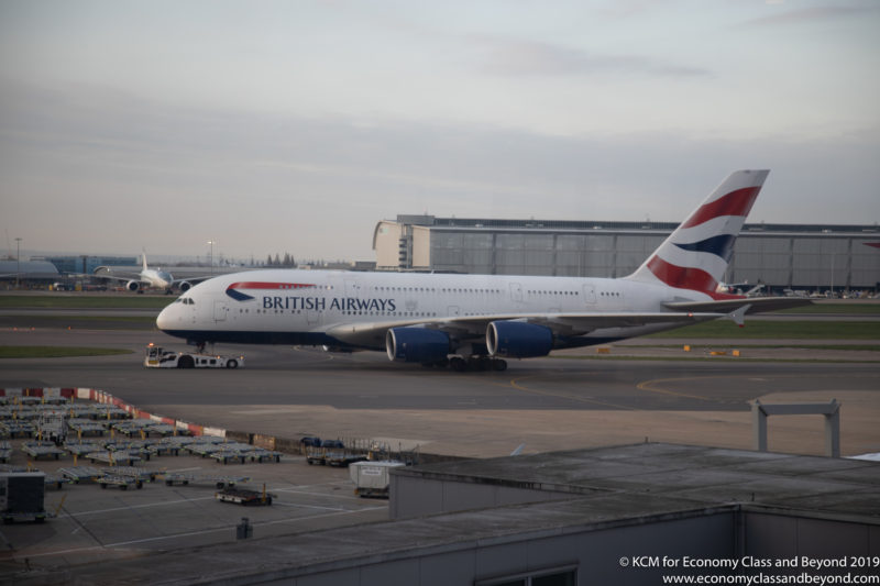 a large airplane on the runway