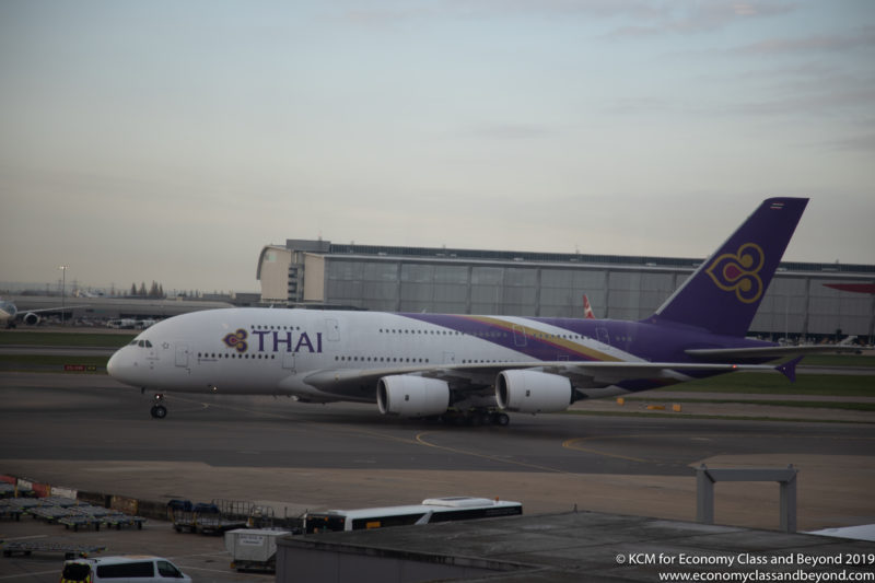 a large airplane on the runway