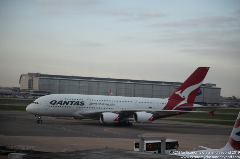 a large airplane on a runway