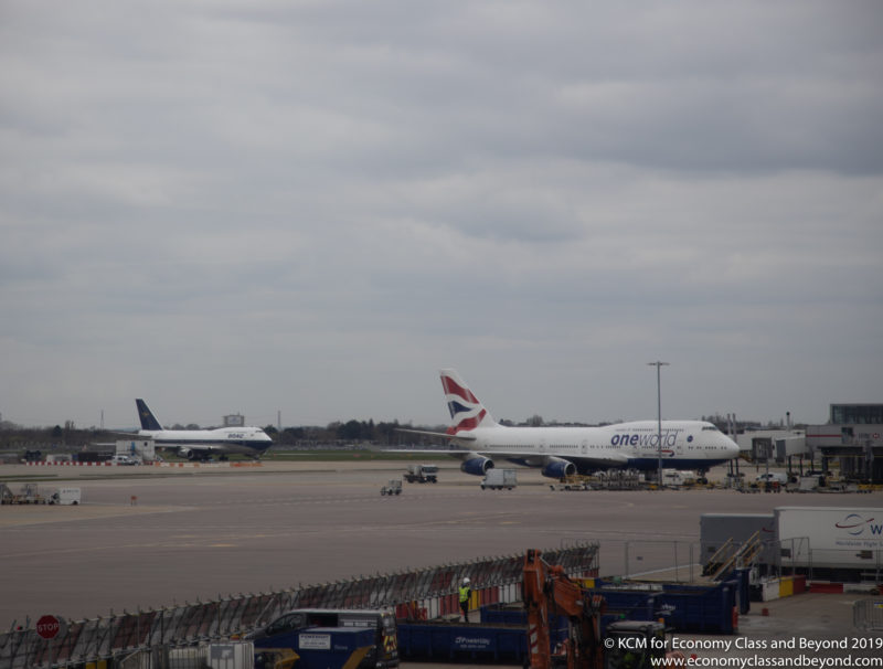 airplanes on a runway