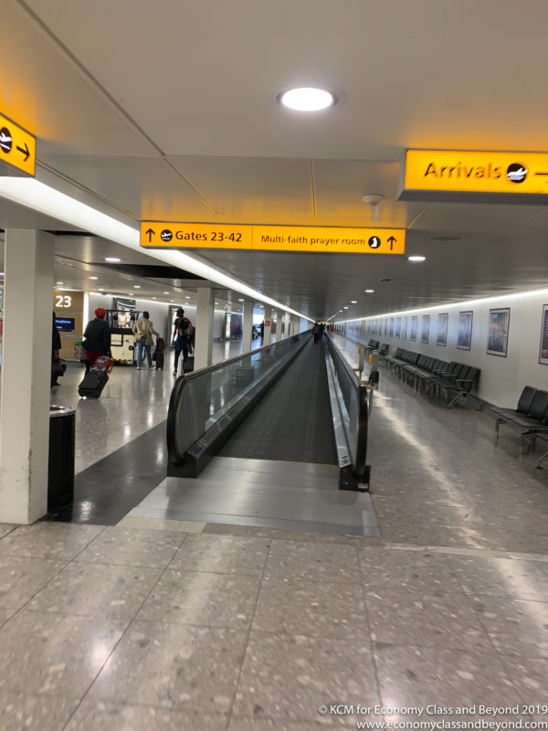 a walkway in a terminal