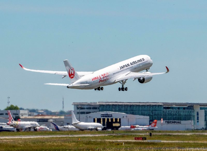 Japan Airlines Airbus A350-900 on its maiden flight - image Airbus