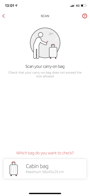 Hand luggage or cabin bag - Iberia USA