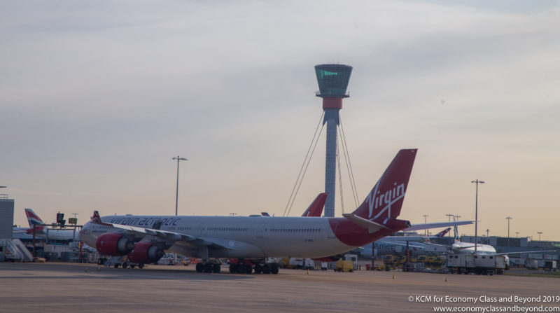 Virgin Atlantic Airbus A340-600 at Heathrow Airport - Image, Economy Class and Beyond