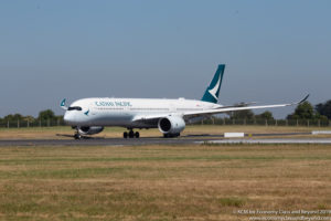 Cathay Pacific Airbus A350-900 at Dublin Airport - Image, Economy Class and Beyond