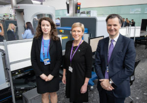 Heathrow CEO John Holland-Kaye (right); Aviation Minister Baroness Vere (Centre)