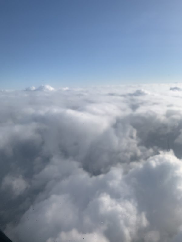 clouds and clouds from an airplane