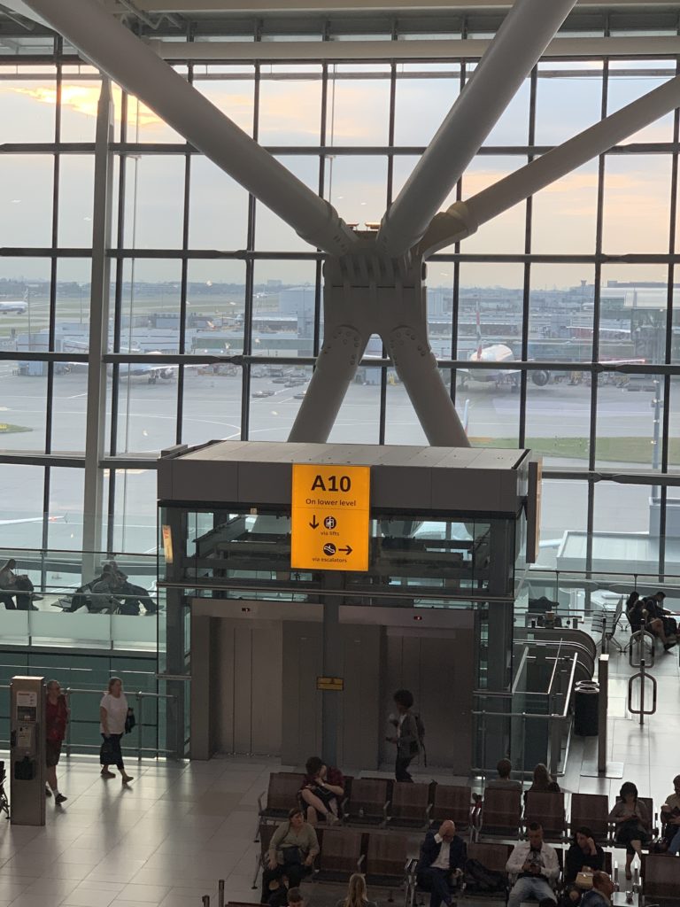 Gate A10 the height of passenger luxury? Well, maybe not. Economy