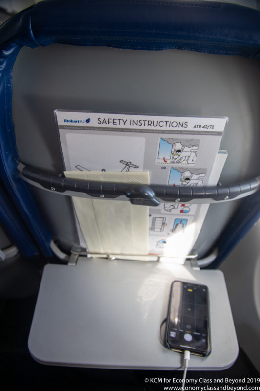 a safety instructions on a seat