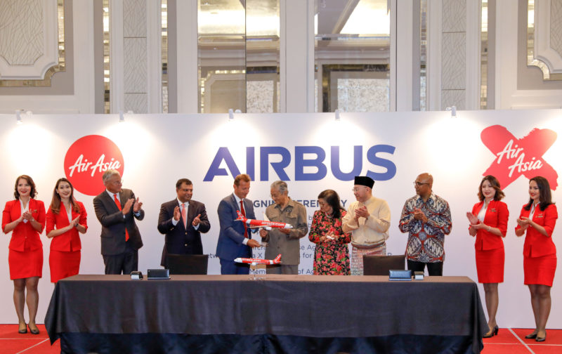 Air Asia Airbus order signing