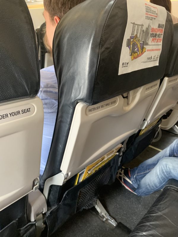 a seat on a plane