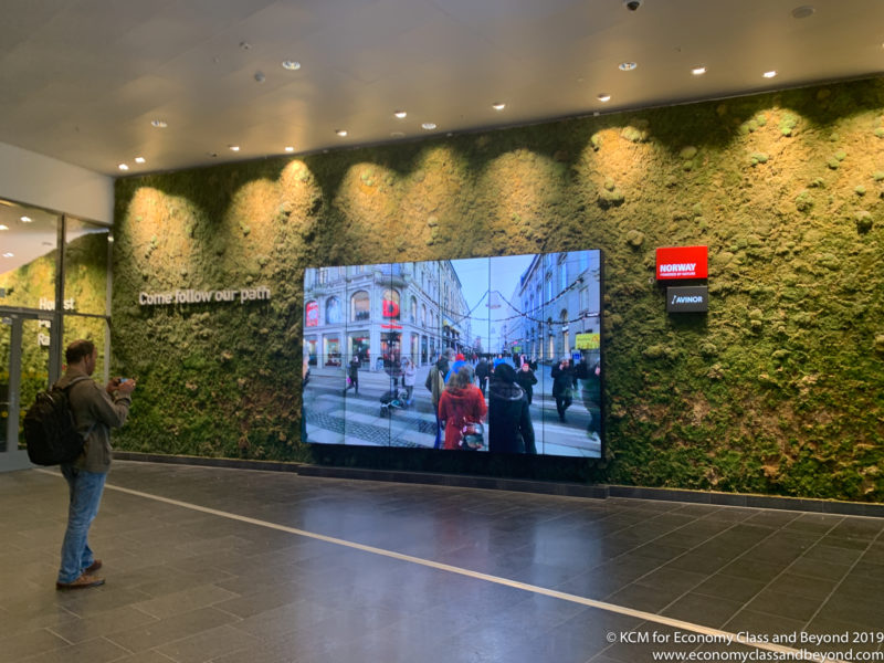 a large screen on a wall