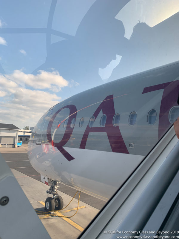 a plane with a logo on it