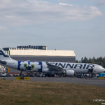 an airplane on the runway