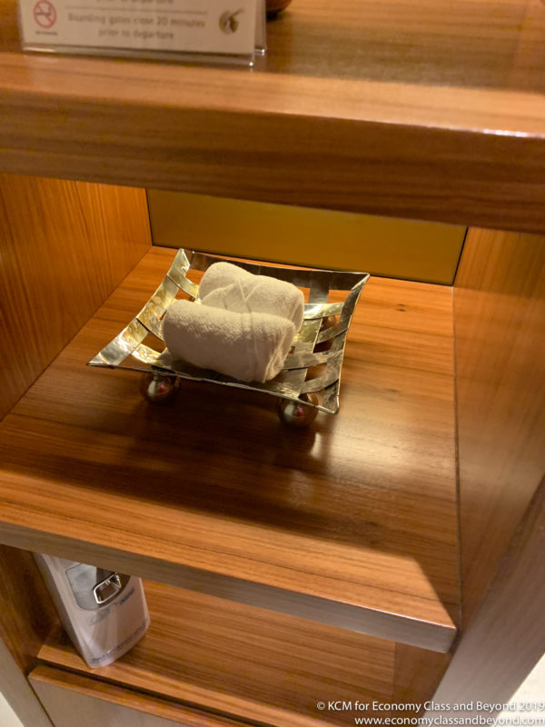 a towel on a dish
