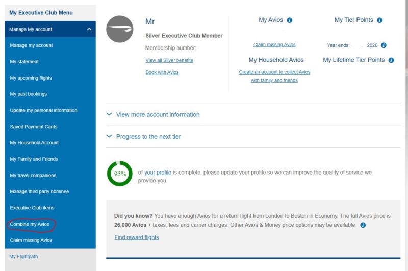 Howto Combine Avios An Easy Guide To Merge Aer Club And Ba Exec