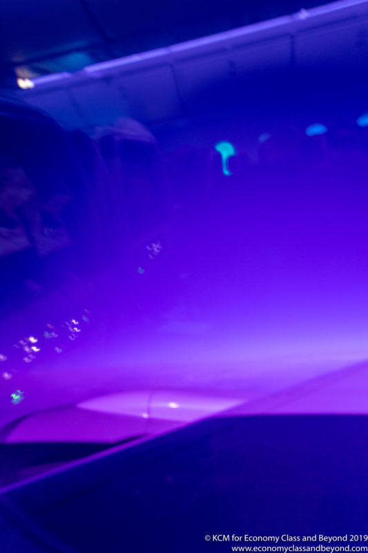 a blurry image of a purple light