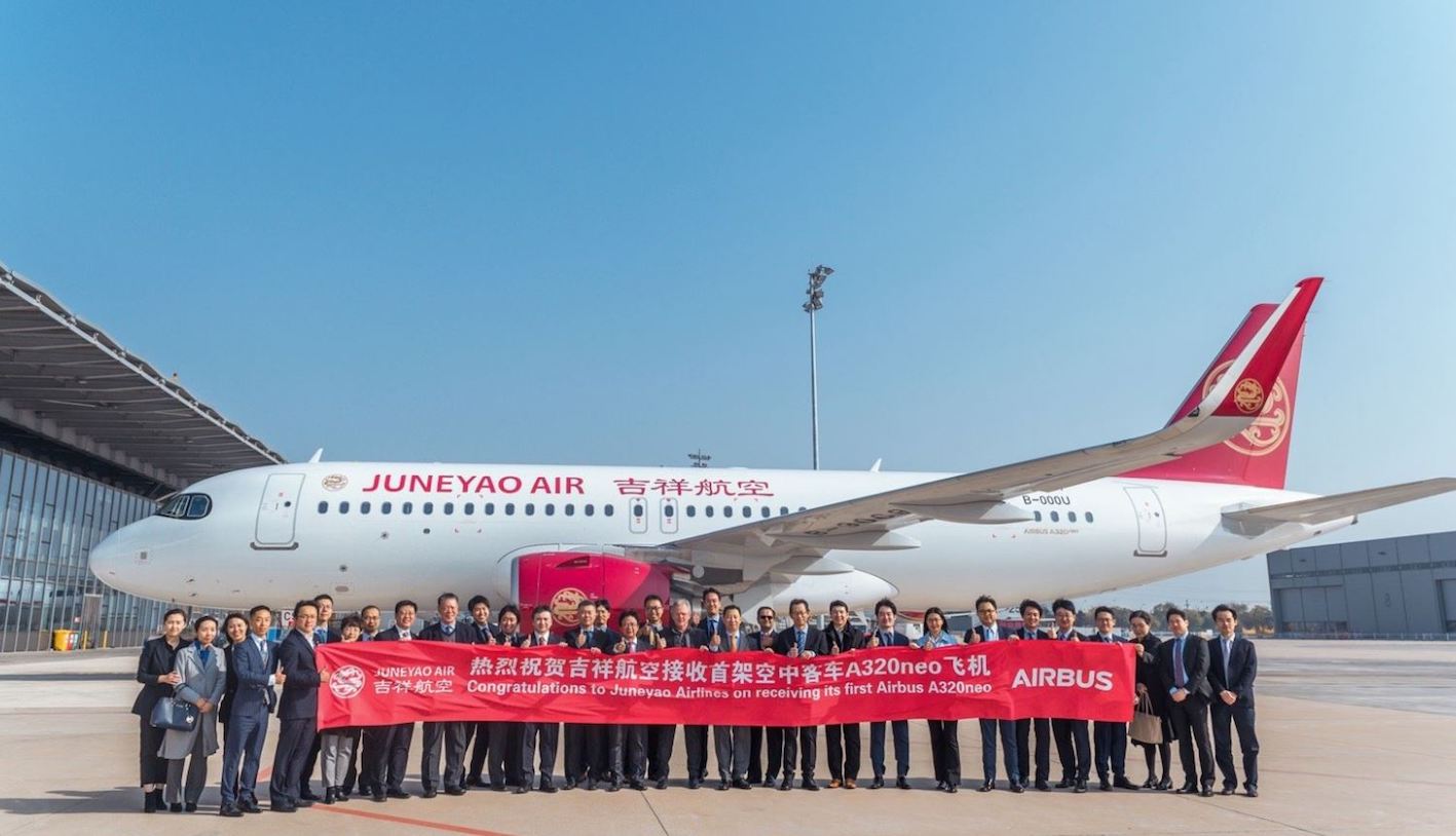 Juneyao Air Launches Its A320neo Operations With All Recaro Seating