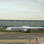 Singapore Airlines Boeing 777-300ER taxing at London Heathrow Airport - Image, Economy Class and Beyond