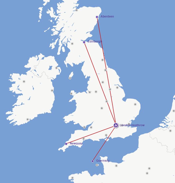 a map of united kingdom with red lines
