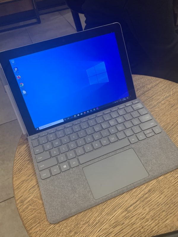 a laptop on a table